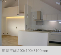 照明空间:100x100x3300mm
